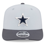 Men's Dallas Cowboys New Era Gray/Graphite 2025 NFL Training Camp 9SEVENTY Adjustable Hat