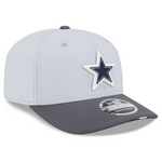 Men's Dallas Cowboys New Era Gray/Graphite 2025 NFL Training Camp 9SEVENTY Adjustable Hat