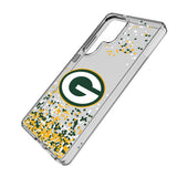 Green Bay Packers Confetti Clear Phone Case for Samsung Galaxy