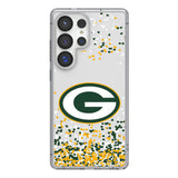 Green Bay Packers Confetti Clear Phone Case for Samsung Galaxy