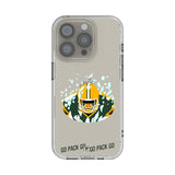Green Bay Packers Deco Clear Phone Case for Apple iPhone