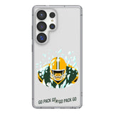 Green Bay Packers Deco Clear Phone Case for Samsung Galaxy