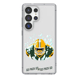 Green Bay Packers Deco Clear Phone Case for Samsung Galaxy