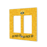 Green Bay Packers Deco Hidden-Screw Light Switch Plate