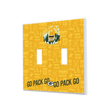Green Bay Packers Deco Hidden-Screw Light Switch Plate