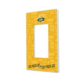 Green Bay Packers Deco Hidden-Screw Light Switch Plate