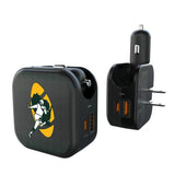 Green Bay Packers Historic Collection Linen 2 in 1 USB A/C Charger