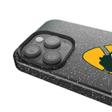 Green Bay Packers Historic Collection Linen Black Bling Phone Case for Apple iPhone