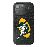 Green Bay Packers Historic Collection Linen Black Bling Phone Case for Apple iPhone