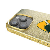 Green Bay Packers Historic Collection Linen Bling Phone Case for Apple iPhone