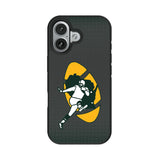Green Bay Packers Historic Collection Linen Bump Phone Case for Apple iPhone