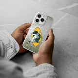 Green Bay Packers Historic Collection Linen Glitter Phone Case for Apple iPhone