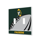 Green Bay Packers Historic Collection Passtime Hidden-Screw Light Switch Plate