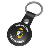 Green Bay Packers Historic Collection Personalized Insignia Black Airtag Holder