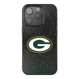 Green Bay Packers Linen Black Bling Phone Case for Apple iPhone