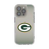 Green Bay Packers Linen Clear Phone Case for Apple iPhone