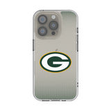 Green Bay Packers Linen Clear Phone Case for Apple iPhone