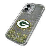 Green Bay Packers Linen Glitter Phone Case for Apple iPhone