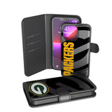 Green Bay Packers Monocolor Tilt Wallet Phone Case for Samsung Galaxy