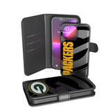 Green Bay Packers Monocolor Tilt Wallet Phone Case for Apple iPhone