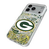 Green Bay Packers Paisley Glitter Phone Case for Apple iPhone