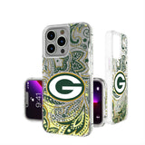 Green Bay Packers Paisley Glitter Phone Case for Apple iPhone