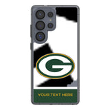 Green Bay Packers Personalized EndZone Plus Clear Phone Case for Samsung Galaxy