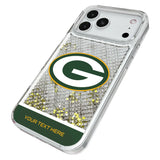 Green Bay Packers Personalized EndZone Plus Glitter Phone Case for Apple iPhone