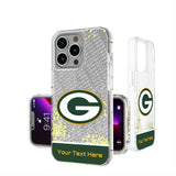 Green Bay Packers Personalized EndZone Plus Glitter Phone Case for Apple iPhone