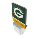 Green Bay Packers Personalized Endzone Solid Night Light 2-Pack