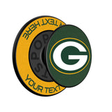 Green Bay Packers Personalized Endzone Solid PopSockets Magnetic Phone Grip and Stand