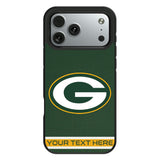 Green Bay Packers Personalized Stripe Bump Phone Case for Apple iPhone