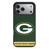 Green Bay Packers Personalized Stripe Bump Phone Case for Apple iPhone