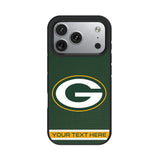 Green Bay Packers Personalized Stripe Bump Phone Case for Apple iPhone