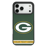 Green Bay Packers Personalized Stripe Bump Phone Case for Apple iPhone