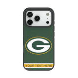 Green Bay Packers Personalized Stripe Bump Phone Case for Apple iPhone
