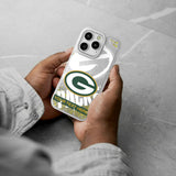 Green Bay Packers Personalized Tilt Glitter Phone Case for Apple iPhone