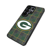 Green Bay Packers Plaid MagSafe Compatible Phone Case for Samsung Galaxy 26 Series