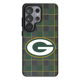 Green Bay Packers Plaid MagSafe Compatible Phone Case for Samsung Galaxy 26 Series