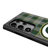 Green Bay Packers Plaid MagSafe Compatible Phone Case for Samsung Galaxy