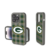 Green Bay Packers Plaid Soft Touch Phone Case for Apple iPhone