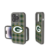 Green Bay Packers Plaid Soft Touch Phone Case for Apple iPhone
