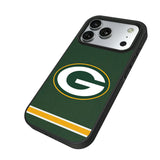 Green Bay Packers Stripe Bump Phone Case for Apple iPhone