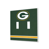 Green Bay Packers Stripe Hidden-Screw Light Switch Plate