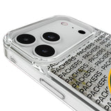 Green Bay Packers Text Backdrop Glitter Phone Case for Apple iPhone