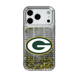 Green Bay Packers Text Backdrop Glitter Phone Case for Apple iPhone
