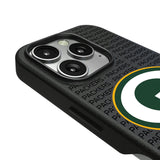 Green Bay Packers Text Backdrop MagSafe Compatible Phone Case for Apple iPhone