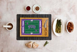 TCU Horned Frogs - Icon Glass Top Cutting Board & Knife Set