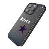Houston Astros 1975-1981 - Cooperstown Collection Linen Black Bling Phone Case for Apple iPhone