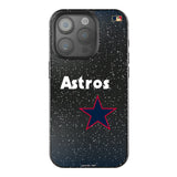 Houston Astros 1975-1981 - Cooperstown Collection Linen Black Bling Phone Case for Apple iPhone